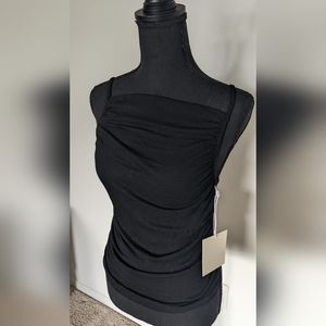 NWT All Row Black Cami Top, size medium